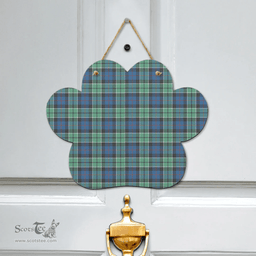 Scottish Leslie Hunting Ancient Clan Tartan Door Sign - Classic Scottish Plaid Tartan Plaid
