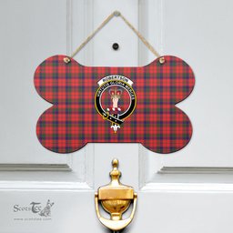 Scottish Robertson Modern Clan Tartan Door Sign - Crest Classic Scottish Plaid Tartan Plaid