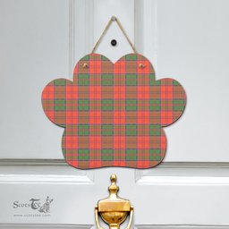 Scottish Grant Ancient Clan Tartan Door Sign - Classic Scottish Plaid Tartan Plaid