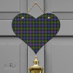 Scottish Murray of Atholl Modern Clan Tartan Door Sign - Classic Scottish Plaid Tartan Plaid