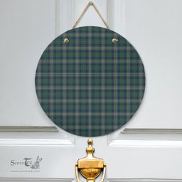 Scottish Kennedy Modern Clan Tartan Door Sign - Classic Scottish Plaid Tartan Plaid