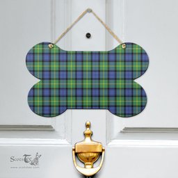 Scottish Gordon Old Ancient Clan Tartan Door Sign - Classic Scottish Plaid Tartan Plaid