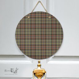 Scottish SCOTT GREEN WEATHERED Clan Tartan Door Sign - Classic Scottish Plaid Tartan Plaid