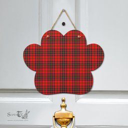 Scottish Matheson Modern Clan Tartan Door Sign - Classic Scottish Plaid Tartan Plaid
