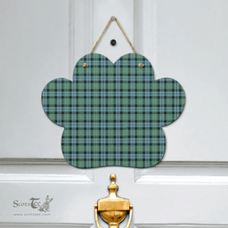 Scottish Melville Clan Tartan Door Sign - Classic Scottish Plaid Tartan Plaid