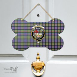 Scottish MacDonald Ancient Clan Tartan Door Sign - Crest Classic Scottish Plaid Tartan Plaid