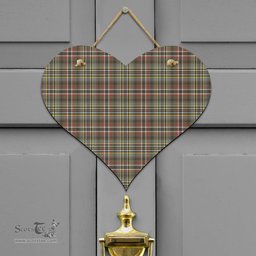 Scottish SCOTT GREEN WEATHERED Clan Tartan Door Sign - Classic Scottish Plaid Tartan Plaid
