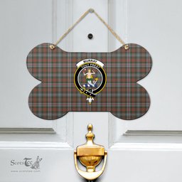 Scottish Murray of Atholl Weathered Clan Tartan Door Sign - Crest Classic Scottish Plaid Tartan Plaid