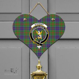 Scottish Stewart of Appin Hunting Modern Clan Tartan Door Sign - Crest Classic Scottish Plaid Tartan Plaid