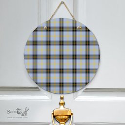 Scottish Bell of the Borders Clan Tartan Door Sign - Classic Scottish Plaid Tartan Plaid