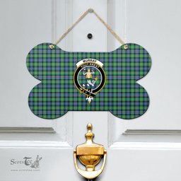 Scottish Murray of Atholl Ancient Clan Tartan Door Sign - Crest Classic Scottish Plaid Tartan Plaid