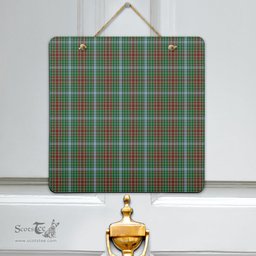 Scottish Gayre Clan Tartan Door Sign - Classic Scottish Plaid Tartan Plaid