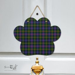 Scottish Murray of Atholl Modern Clan Tartan Door Sign - Classic Scottish Plaid Tartan Plaid