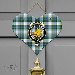 Scottish Campbell Dress Clan Tartan Door Sign - Crest Classic Scottish Plaid Tartan Plaid