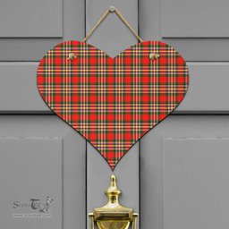 Scottish MacGill Modern Clan Tartan Door Sign - Classic Scottish Plaid Tartan Plaid