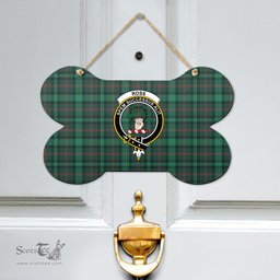 Scottish Ross Hunting Modern Clan Tartan Door Sign - Crest Classic Scottish Plaid Tartan Plaid