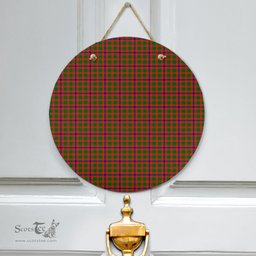 Scottish Skene Modern Clan Tartan Door Sign - Classic Scottish Plaid Tartan Plaid