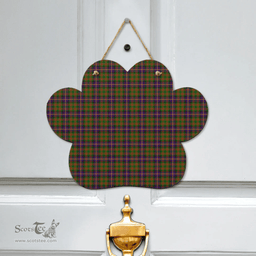 Scottish Cochrane Modern Clan Tartan Door Sign - Classic Scottish Plaid Tartan Plaid