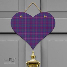 Scottish Pride of Glencoe Clan Tartan Door Sign - Classic Scottish Plaid Tartan Plaid