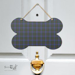 Scottish Ogilvie Hunting Modern Clan Tartan Door Sign - Classic Scottish Plaid Tartan Plaid