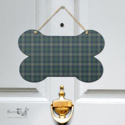 Scottish Kennedy Modern Clan Tartan Door Sign - Classic Scottish Plaid Tartan Plaid