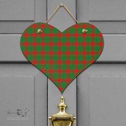 Scottish Middleton Modern Clan Tartan Door Sign - Classic Scottish Plaid Tartan Plaid