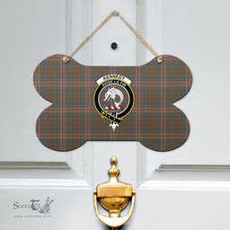 Scottish Kennedy Weathered Clan Tartan Door Sign - Crest Classic Scottish Plaid Tartan Plaid