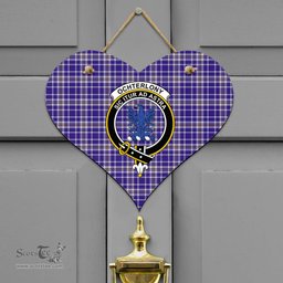 Scottish Ochterlony Clan Tartan Door Sign - Crest Classic Scottish Plaid Tartan Plaid
