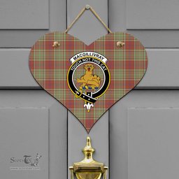 Scottish MacGillivray Hunting Ancient Clan Tartan Door Sign - Crest Classic Scottish Plaid Tartan Plaid
