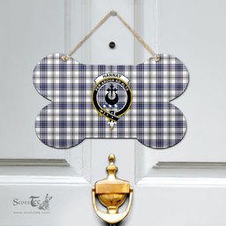 Scottish Hannay Modern Clan Tartan Door Sign - Crest Classic Scottish Plaid Tartan Plaid
