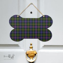 Scottish Murray of Atholl Modern Clan Tartan Door Sign - Classic Scottish Plaid Tartan Plaid