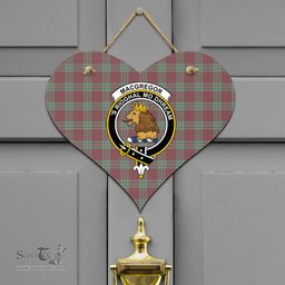 Scottish MacGregor Hunting Ancient Clan Tartan Door Sign - Crest Classic Scottish Plaid Tartan Plaid
