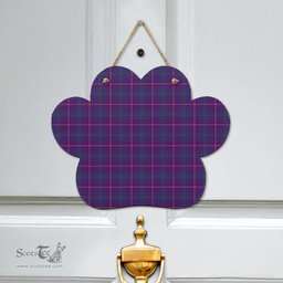 Scottish Pride of Glencoe Clan Tartan Door Sign - Classic Scottish Plaid Tartan Plaid