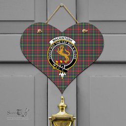 Scottish MacKintosh Hunting Modern Clan Tartan Door Sign - Crest Classic Scottish Plaid Tartan Plaid