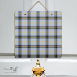 Scottish Bell of the Borders Clan Tartan Door Sign - Classic Scottish Plaid Tartan Plaid