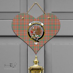 Scottish MacKinnon Ancient Clan Tartan Door Sign - Crest Classic Scottish Plaid Tartan Plaid