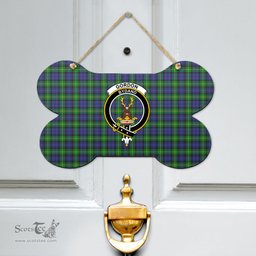 Scottish Gordon Modern Clan Tartan Door Sign - Crest Classic Scottish Plaid Tartan Plaid