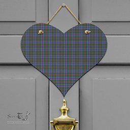 Scottish Ogilvie Hunting Modern Clan Tartan Door Sign - Classic Scottish Plaid Tartan Plaid