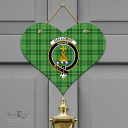 Scottish Galloway District Clan Tartan Door Sign - Crest Classic Scottish Plaid Tartan Plaid