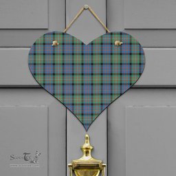 Scottish MacDonnell of Glengarry Ancient Clan Tartan Door Sign - Classic Scottish Plaid Tartan Plaid