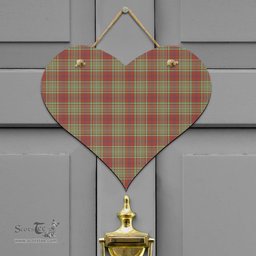 Scottish MacGillivray Hunting Ancient Clan Tartan Door Sign - Classic Scottish Plaid Tartan Plaid