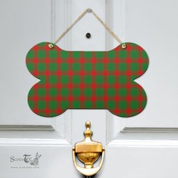 Scottish Middleton Modern Clan Tartan Door Sign - Classic Scottish Plaid Tartan Plaid