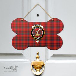Scottish Matheson Modern Clan Tartan Door Sign - Crest Classic Scottish Plaid Tartan Plaid