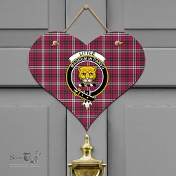 Scottish Little Clan Tartan Door Sign - Crest Classic Scottish Plaid Tartan Plaid