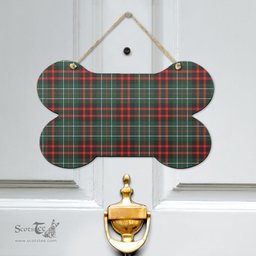 Scottish MacDiarmid Modern Clan Tartan Door Sign - Classic Scottish Plaid Tartan Plaid