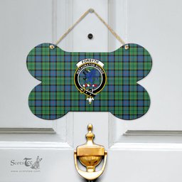 Scottish Forsyth Ancient Clan Tartan Door Sign - Crest Classic Scottish Plaid Tartan Plaid