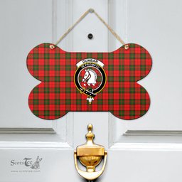 Scottish Dunbar Modern Clan Tartan Door Sign - Crest Classic Scottish Plaid Tartan Plaid