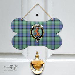 Scottish Sutherland Old Ancient Clan Tartan Door Sign - Crest Classic Scottish Plaid Tartan Plaid