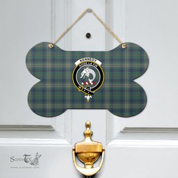 Scottish Kennedy Modern Clan Tartan Door Sign - Crest Classic Scottish Plaid Tartan Plaid