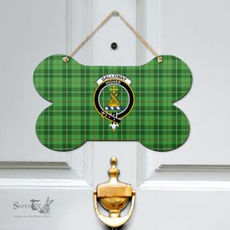 Scottish Galloway District Clan Tartan Door Sign - Crest Classic Scottish Plaid Tartan Plaid